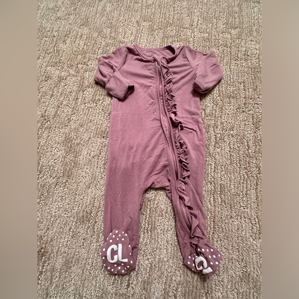 Caden Lane Bamboo Footed Sleeper in Mauve